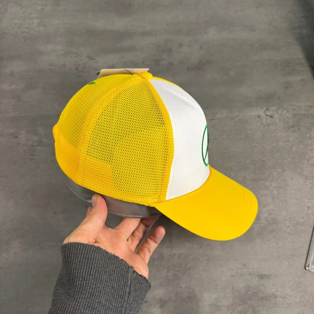 Lewis Hamilton Mercedes Petronas‎ Trucker Snapback Hat Yellow Silverstone F1 Cap